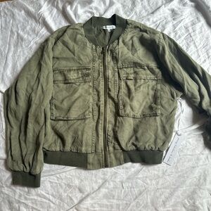Young Fabulous & Broke green bomber jacket